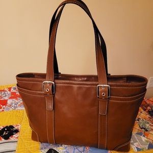 Coach Leather XL Executive Tote Carry All